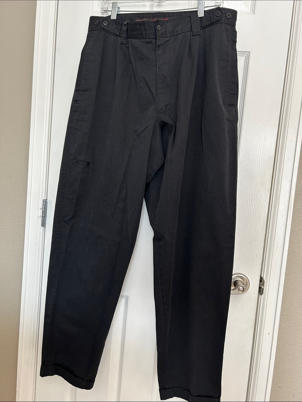 Bugle Boy Black Straight-Leg Chinos